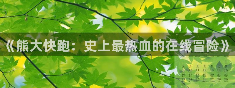 多彩娱乐4开户：《熊大快跑：史上最热血的在线冒险》